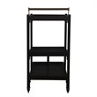 Holly and Martin Zhori Mid Century Modern Bar Cart in Black