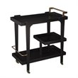Holly and Martin Zhori Mid Century Modern Bar Cart in Black