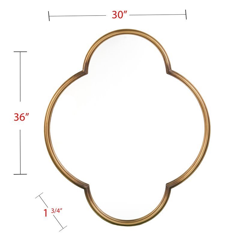 Holly and Martin Willis Geometric Wall Mirror in Gold
