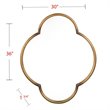 Holly and Martin Willis Geometric Wall Mirror in Gold