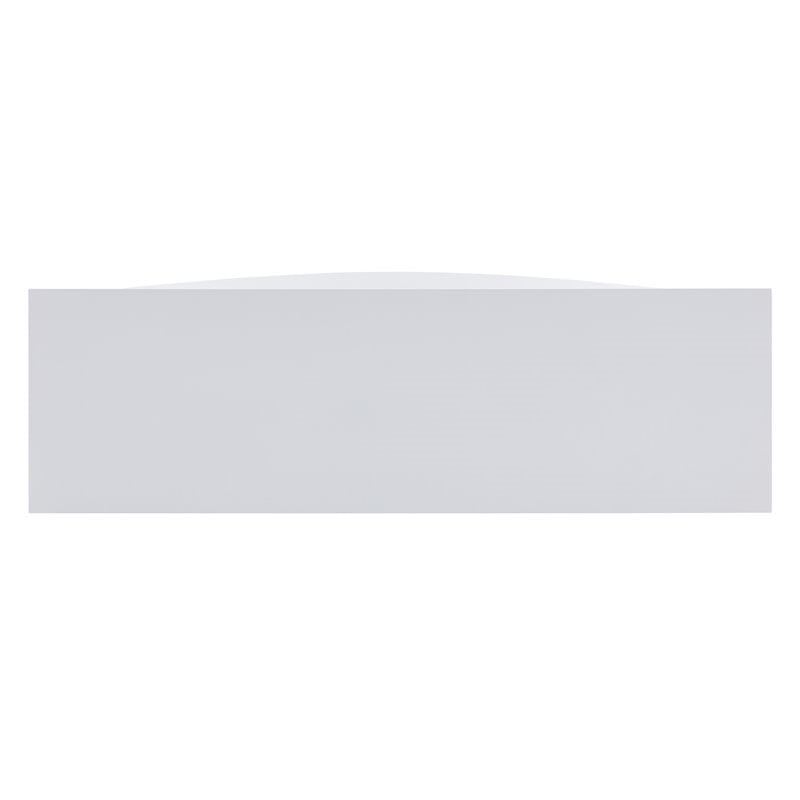 SEI Furniture Jacksdale Faux Stone Electric Fireplace TV Stand in White