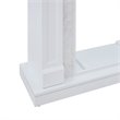 SEI Furniture Nobleman Tiled Electric Fireplace TV Stand in White