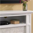 SEI Furniture Nobleman Tiled Electric Fireplace TV Stand in White