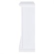 SEI Furniture Nobleman Tiled Electric Fireplace TV Stand in White