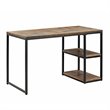 SEI Furniture Garviston Reclaimed Wood Writing Desk in Rustic Black