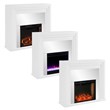 SEI Furniture Stadderly Color Changing Electric Fireplace in White