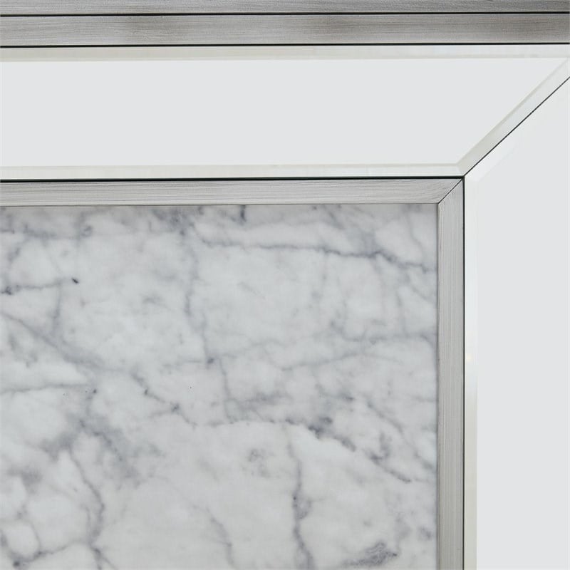 SEI Furniture Trandling Mirrored Color Changing Electric Fireplace