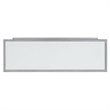 SEI Furniture Trandling Mirrored Faux Marble Electric Fireplace in White