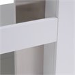 SEI Furniture Lirrington Stainless Steel Electric Fireplace in Gray