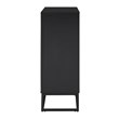 SEI Furniture Frescan Contemporary Electric Fireplace in Black