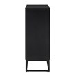 SEI Furniture Frescan Contemporary Electric Fireplace in Black