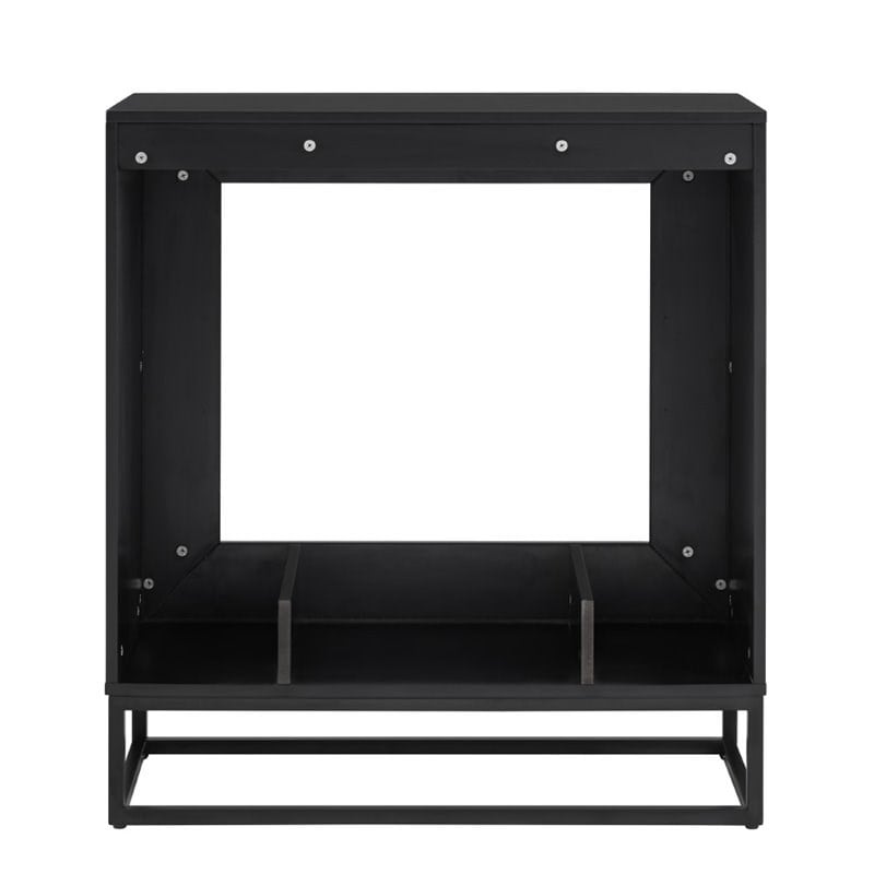 SEI Furniture Frescan Contemporary Electric Fireplace in Black