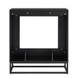 SEI Furniture Frescan Contemporary Electric Fireplace in Black