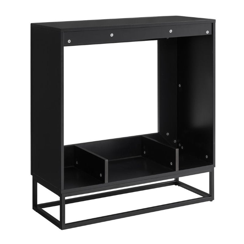 SEI Furniture Frescan Contemporary Electric Fireplace in Black