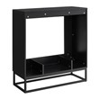 SEI Furniture Frescan Contemporary Electric Fireplace in Black