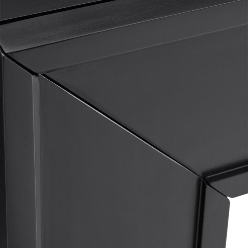 SEI Furniture Frescan Contemporary Electric Fireplace in Black