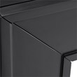 SEI Furniture Frescan Contemporary Electric Fireplace in Black