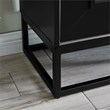SEI Furniture Frescan Contemporary Electric Fireplace in Black