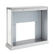 SEI Furniture Trandling Mirrored Faux Stone Smart Electric Fireplace