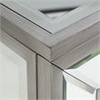 SEI Furniture Trandling Mirrored Faux Stone Smart Electric Fireplace