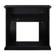 SEI Furniture Drovling Marble Smart Electric Fireplace in Black