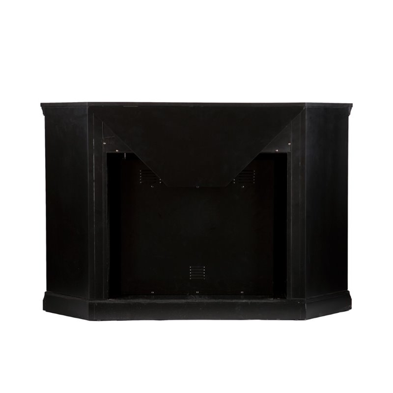 SEI Furniture Claremont Color Changing Electric Fireplace in Black