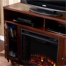   Narita Espresso w/Electric Fireplace TV Stand 037732151557  