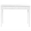SEI Furniture Wood Writing Computer Desk in Crisp White