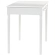 SEI Furniture Wood Writing Computer Desk in Crisp White