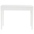 SEI Furniture Wood Writing Computer Desk in Crisp White