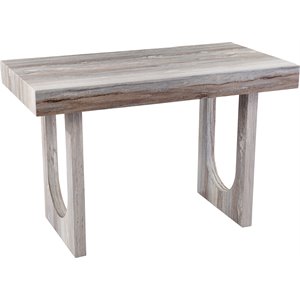 SEI Furniture Chadkirk Contemporary Faux Marble Writing Desk in Brown