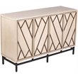SEI Furniture Bremling Wooden Art Deco Buffet in Antique Cream and Black