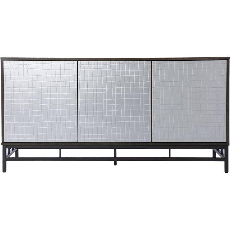 SEI Furniture Virton Contemporary Wooden Buffet in Gray