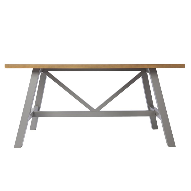 SEI Furniture Hambleden Rectangular Modern Wood Dining Table in Natural