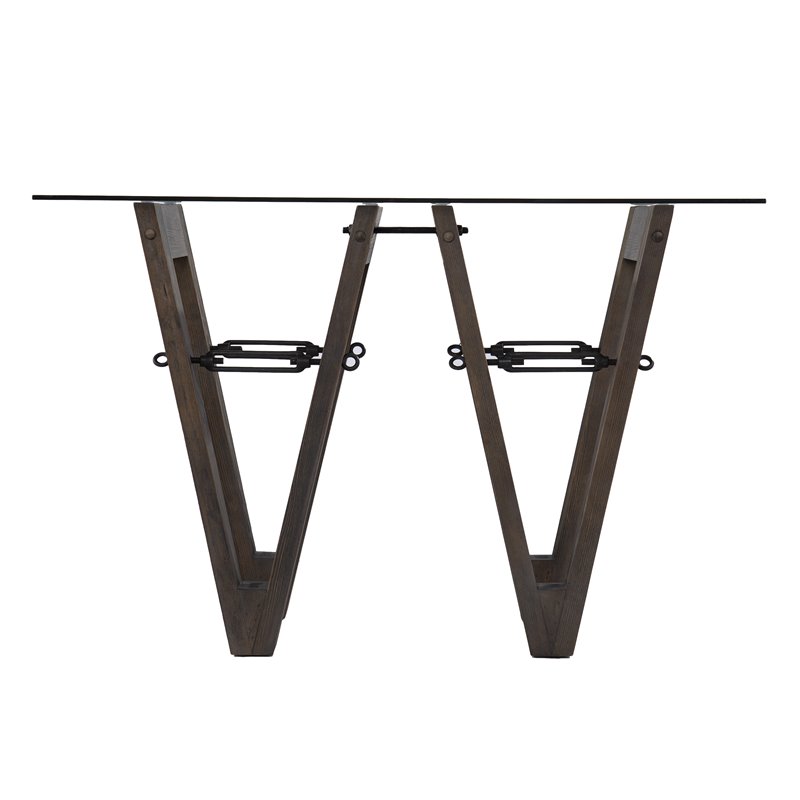 SEI Furniture Garrinston Reclaimed Wood Console Table in Brown
