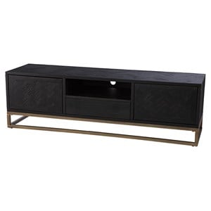 SEI Furniture Dessingham Wood TV-Media Stand for TVs up to 63&quot in Black
