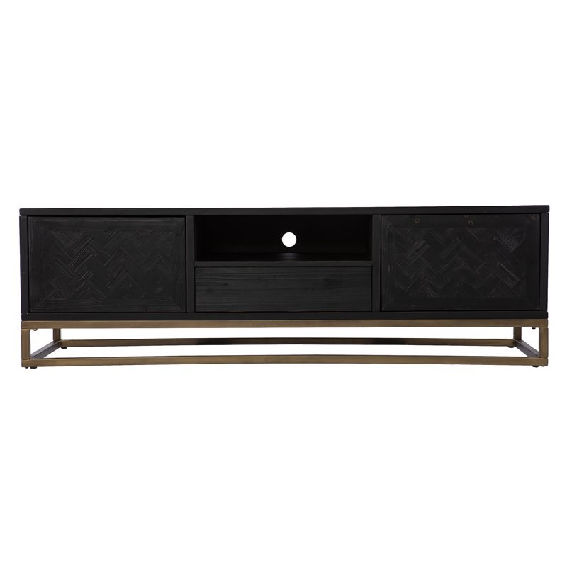 SEI Furniture Dessingham Wood TV-Media Stand for TVs up to 63