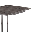 SEI Furniture Clarkdom Modern Wood Expandable C-Table in Black