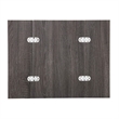SEI Furniture Clarkdom Modern Wood Expandable C-Table in Black