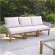 SEI Furniture Brendina 3-seater Wicker Outdoor Sofa in Natural