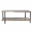 SEI Furniture Thornsett Metal Cocktail Table with Mirrored Top in Gold