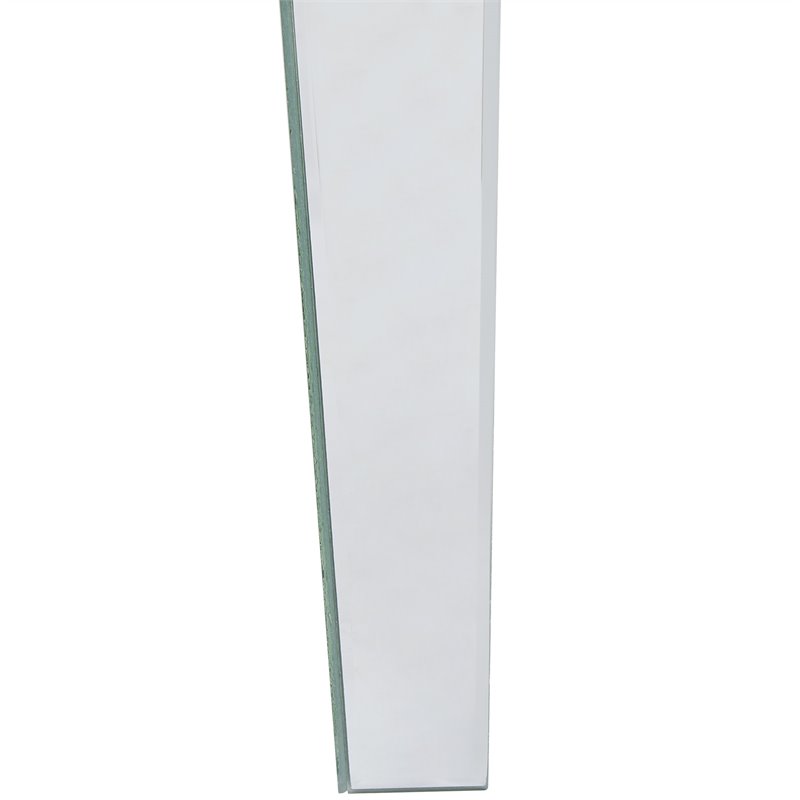 SEI Furniture Darien Glam Mirrored Writing Desk in Silver