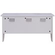 Southern Enterprises Wooden Wall Mounted Vanity Desk with Mirror in White