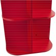 SEI Furniture Wooden Drop Leaf Mobile Sewing Craft Table in Farmhouse Red