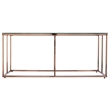 Southern Enterprises Nicholance Tempered Glass-Top Cocktail Table in Champagne