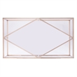 Southern Enterprises Nicholance Tempered Glass-Top Cocktail Table in Champagne