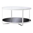SEI Furniture Vimmerly  Tempered Glass-Top Cocktail Table in Black-White
