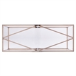 Southern Enterprises Nicholance Tempered Glass-Top Console Table in Champagne