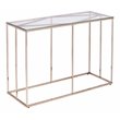 Southern Enterprises Nicholance Tempered Glass-Top Console Table in Champagne