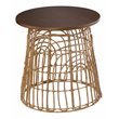 SEI Furniture Weaverdon Round Wood-Top End Table in Natural